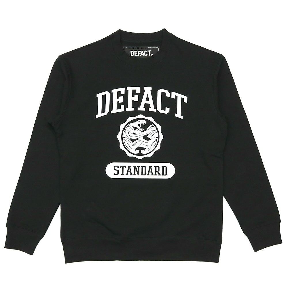 College Sweat Crew [Black] – DEFACT