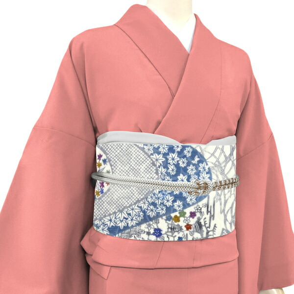 楽天市場】≪20%OFF/スーパーSALE≫弥栄織物 京紅型 名古屋帯 正絹