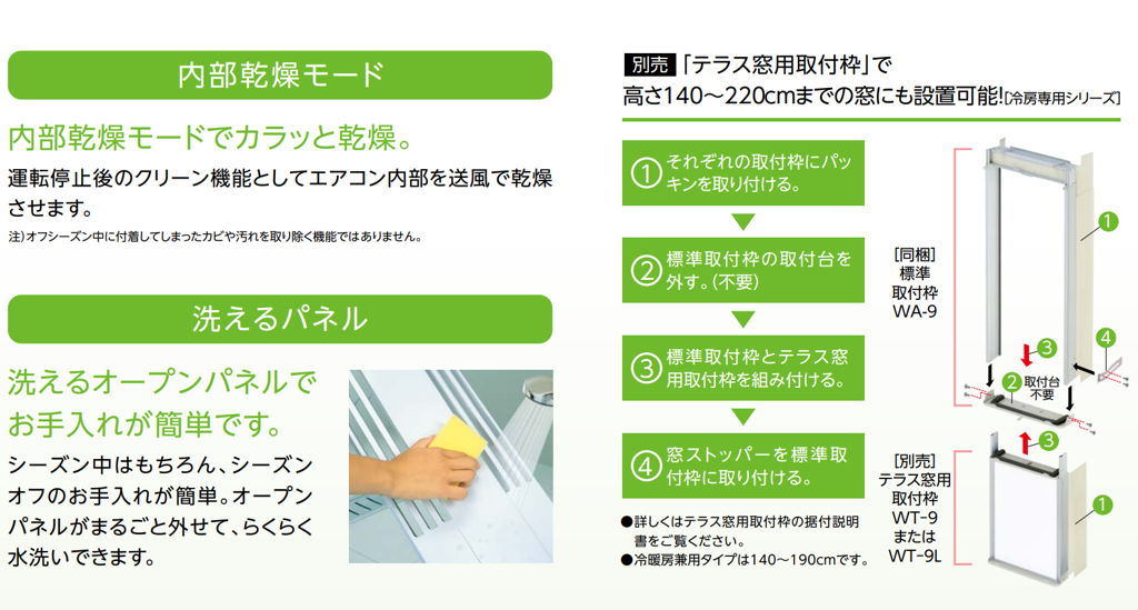 レンタル] コロナ 窓用エアコン 冷暖房兼用（冷房：4.5～8畳/暖房：4