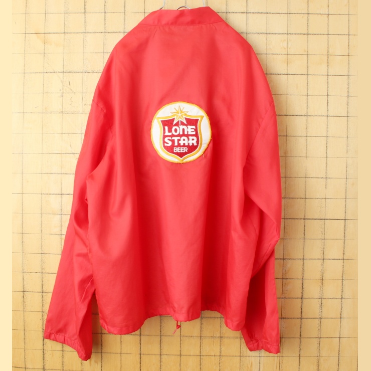 60s 70s USA製 Swingster LONE STAR BEER ワッペン ナイロン