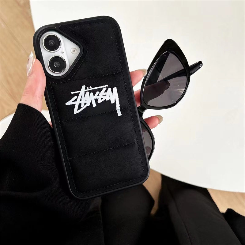 stussy iphone16ケース iphone16pro/15pro ケース ペア 大人 ブランド