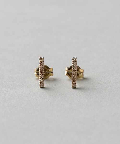 ete bijoux（エテ ビジュー） ピアス K18RBG パーティクル ピアス