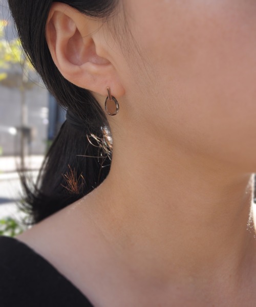 anq.（アンク） ピアス 「anq.」K10・ペアシェイプバースタッドピアス