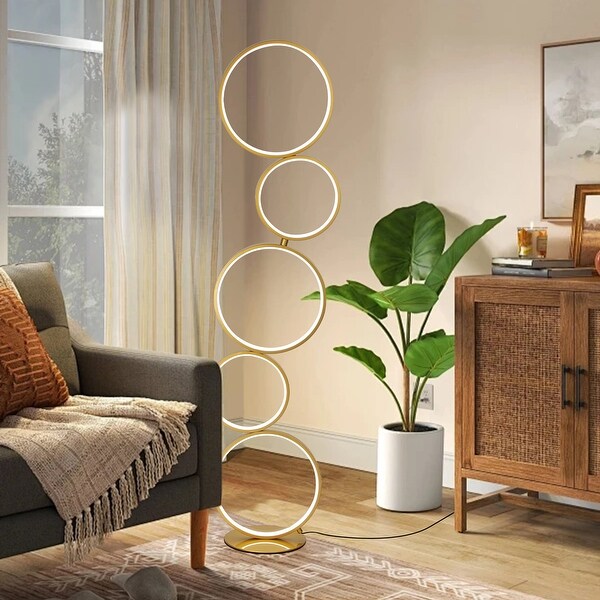 LED Modern Dimmable Floor Lamp, 3 Way Bright Corner Stand lamp
