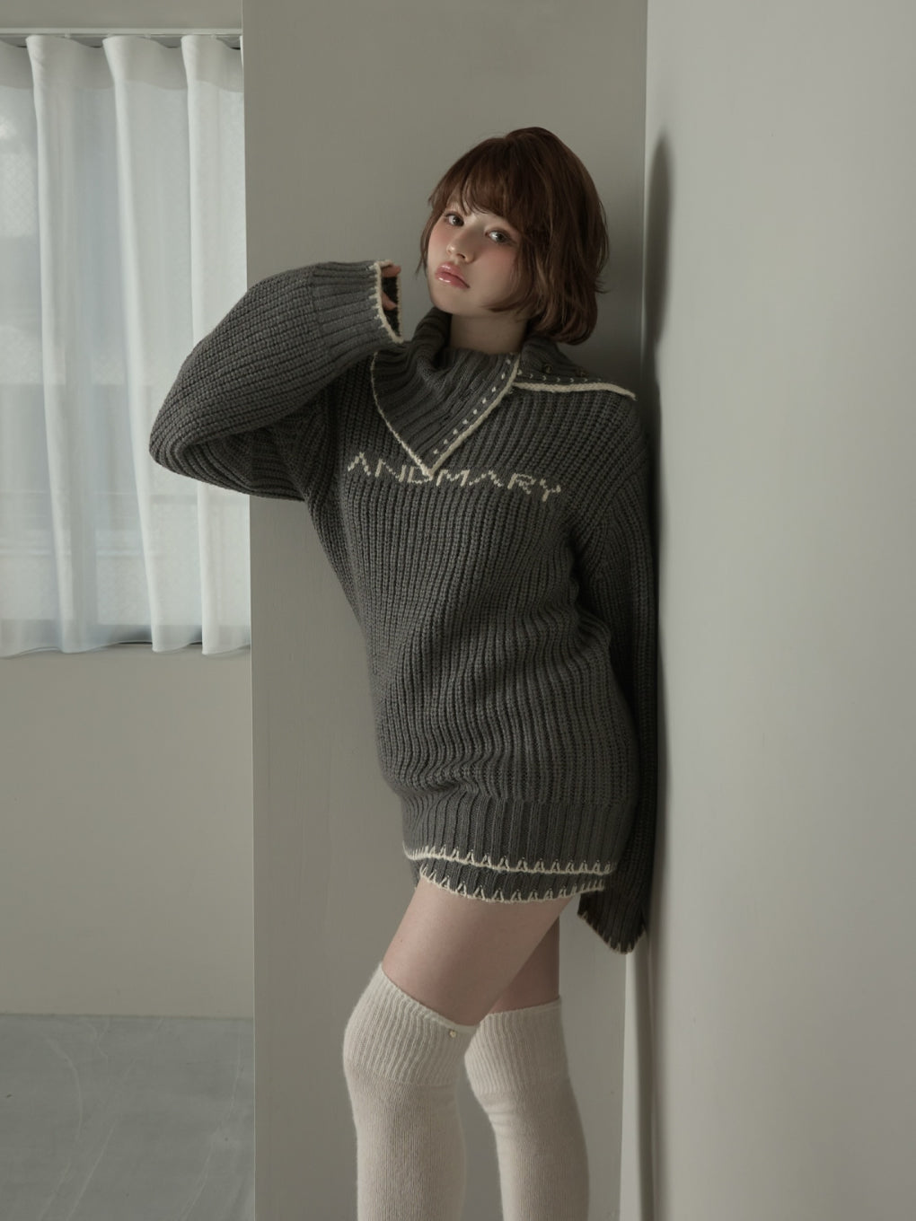 ANDMARY】Mary logo loose set up