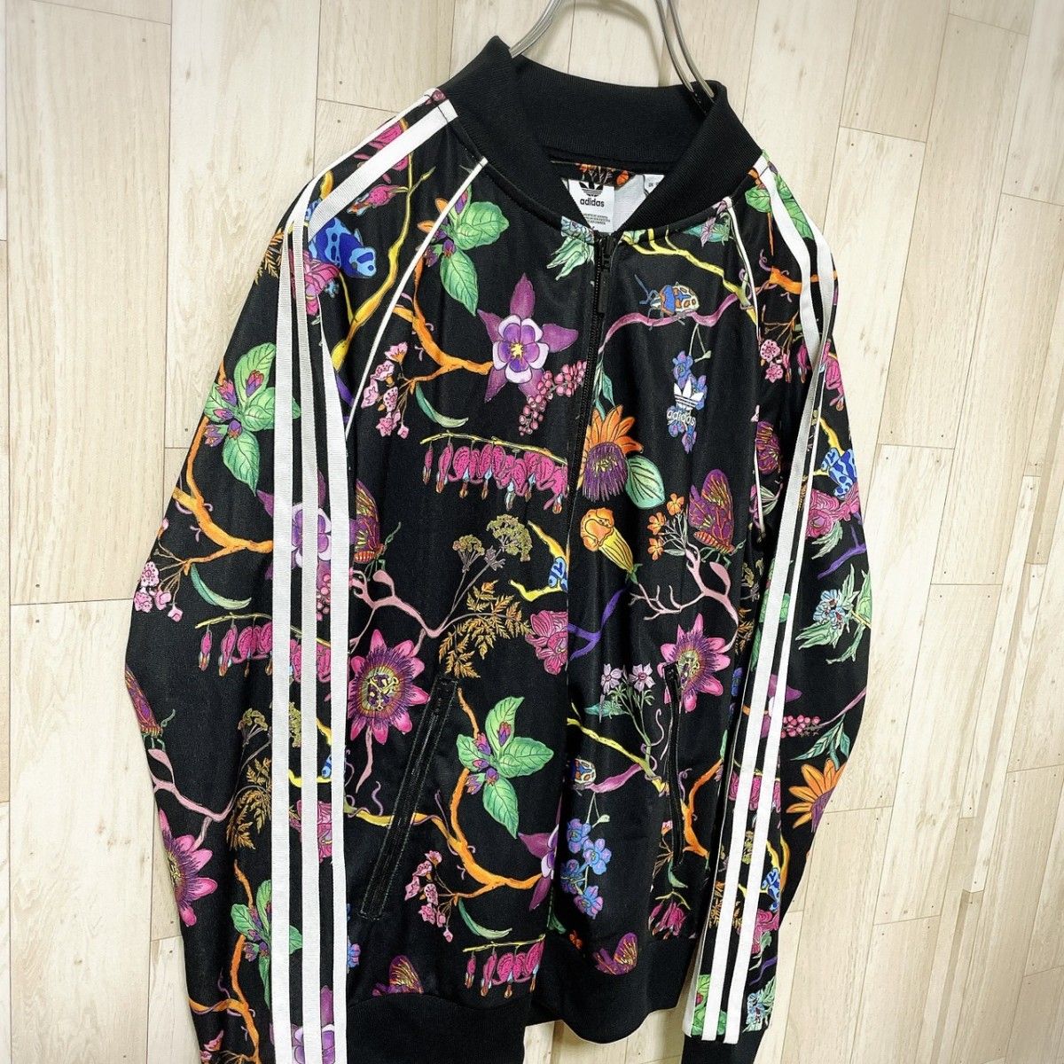 希少サイズ】adidas アディダス フラワーアート 花柄 総柄ジャージ OT