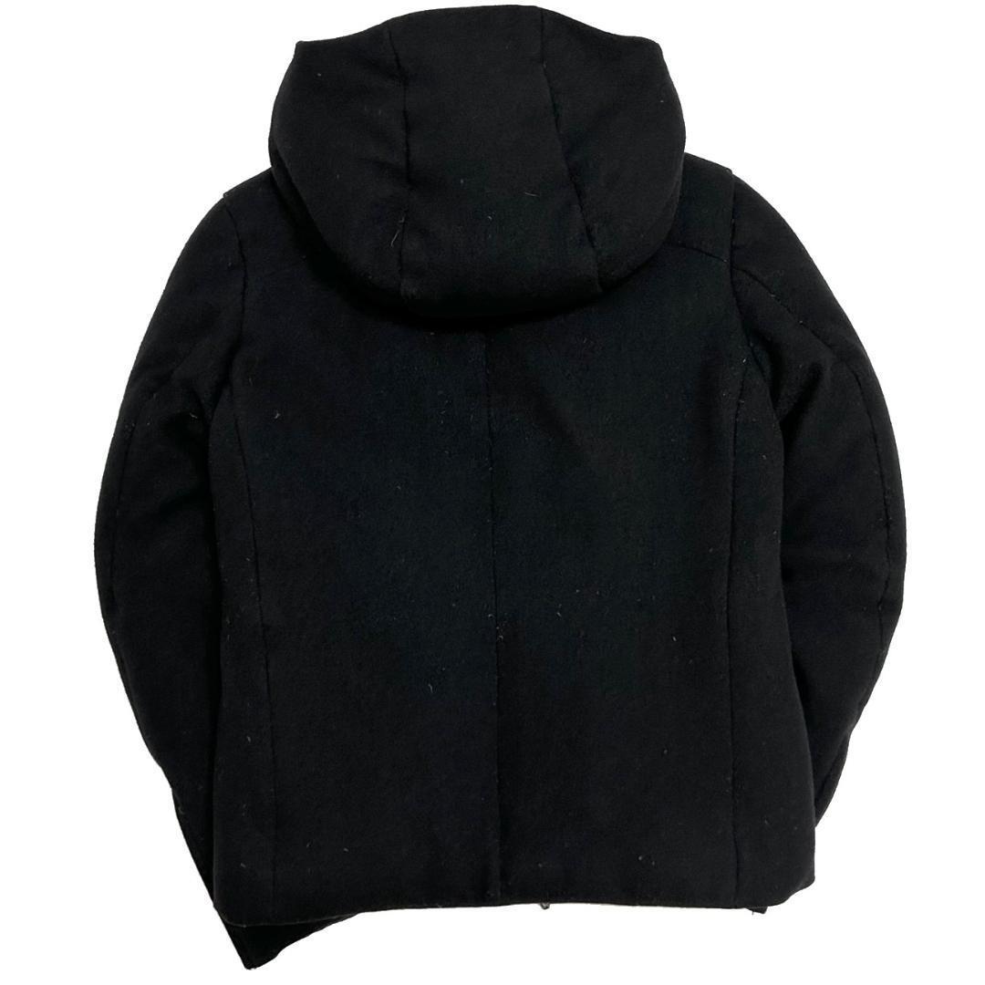 KAZUYUKI KUMAGAI ATTACHMENT カシミヤ混ニットフラノフーデッドダウン