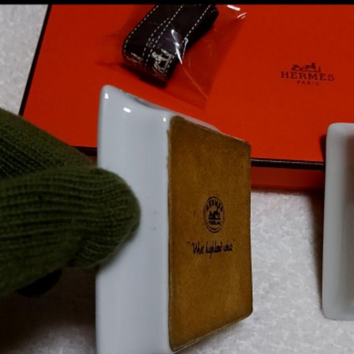 エルメス シャス 犬 プレート スクエア トレイ トレー 小物入れ 灰皿