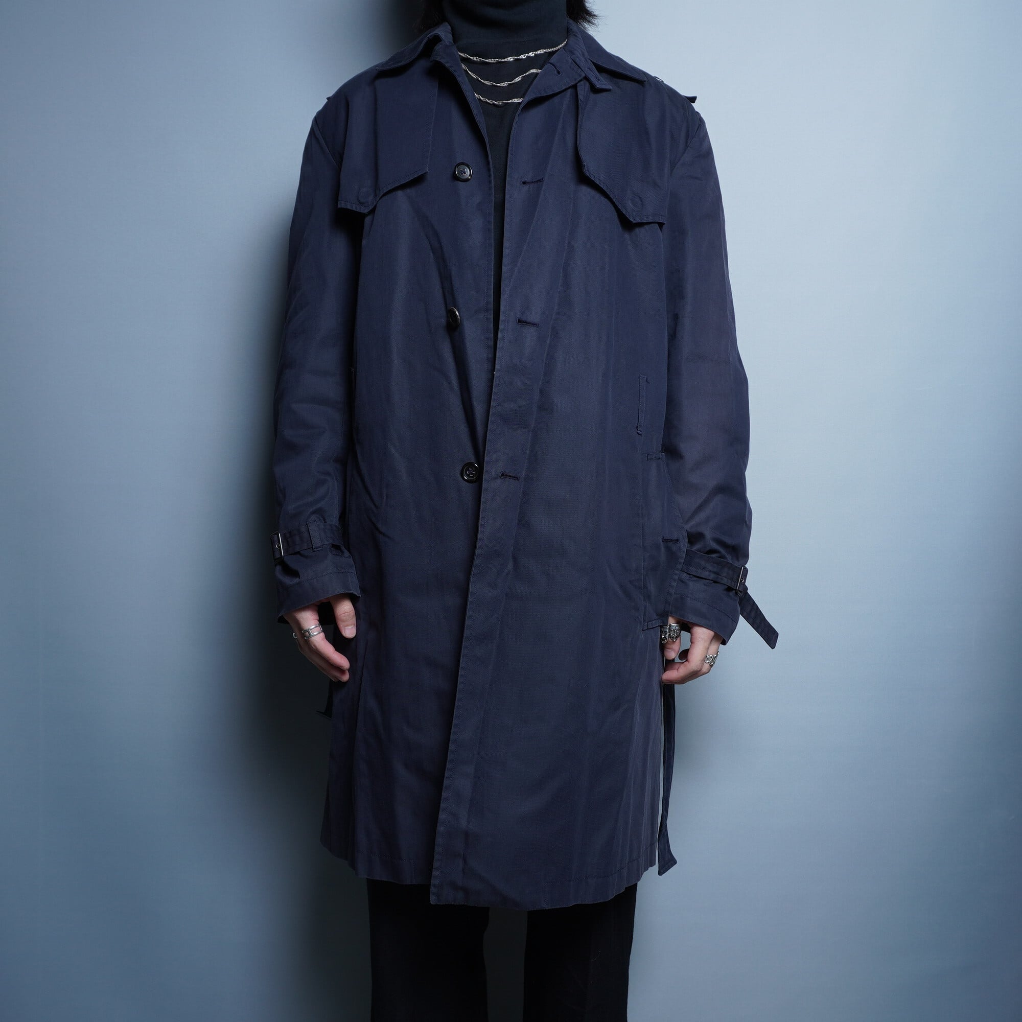 JIL SANDER】ジルサンダー イタリア製 ダブルトレンチコート 44 black