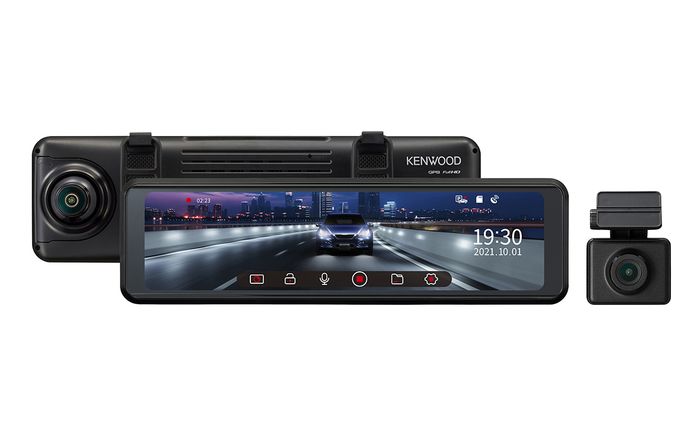 ケンウッド「DRV-EM3700」10型デジタルルームミラー型ドライブ