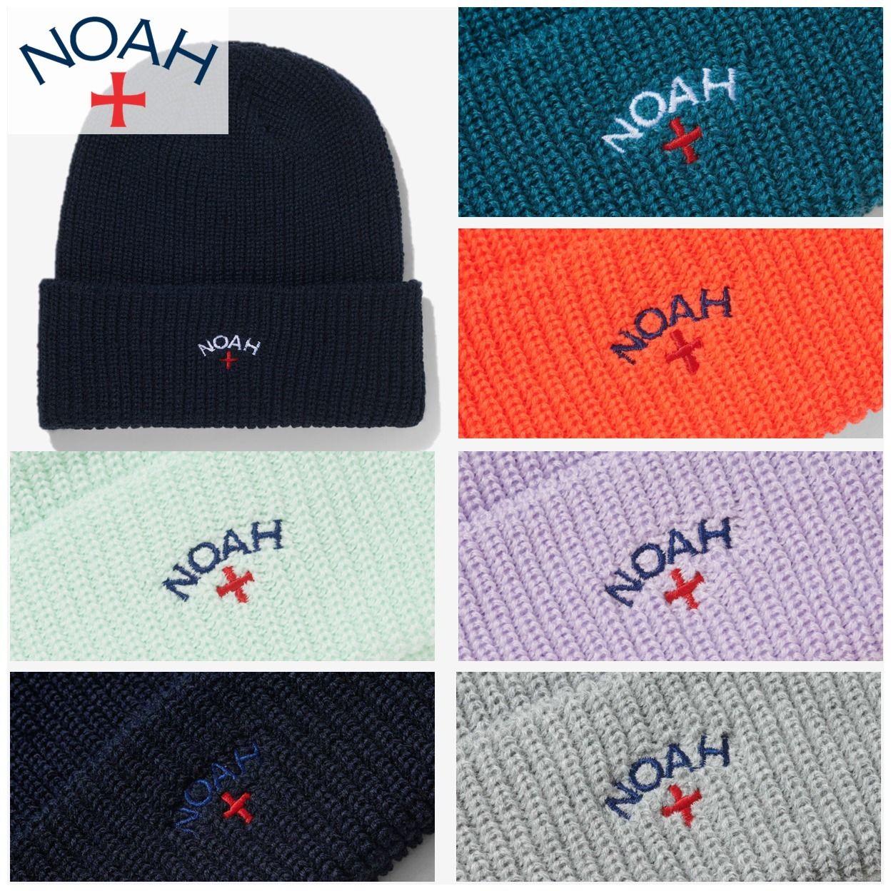 ☆大人気☆【NOAH】ノア コア ロゴ ビーニー ニット帽 (NOAH/ニット