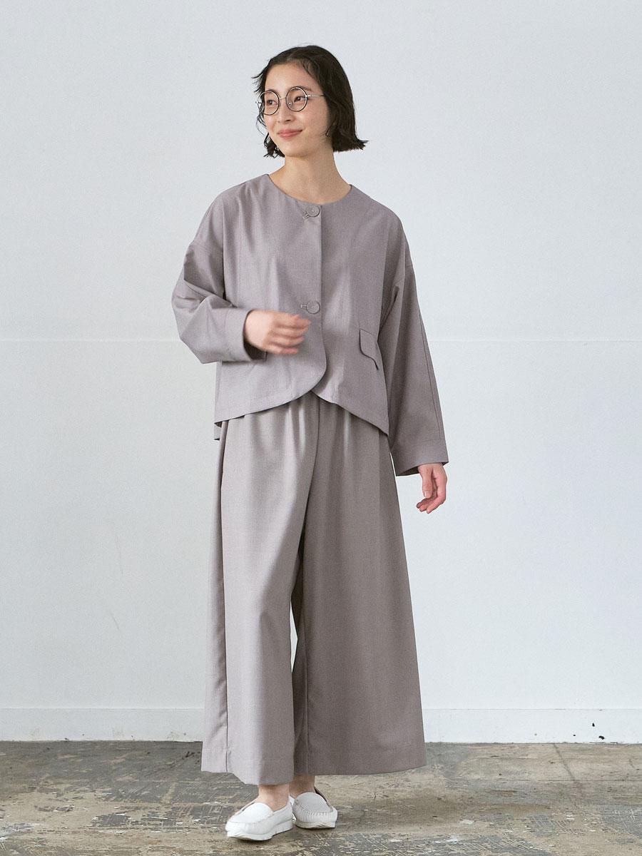 ノーカラージャケット T/Rサージ | JK | 【公式】D*g*y ONLINE STORE