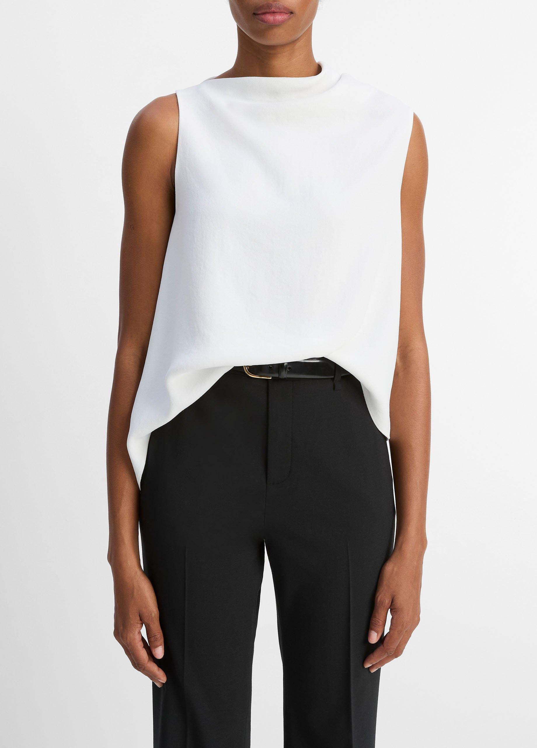 Asymmetrical Draped A-Line Top in Tank Tops | Vince