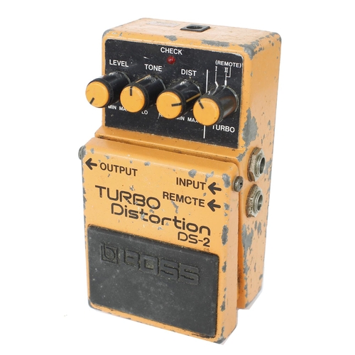 1989 Boss DS-2 Turbo Distortion guitar pedal, made in Japan