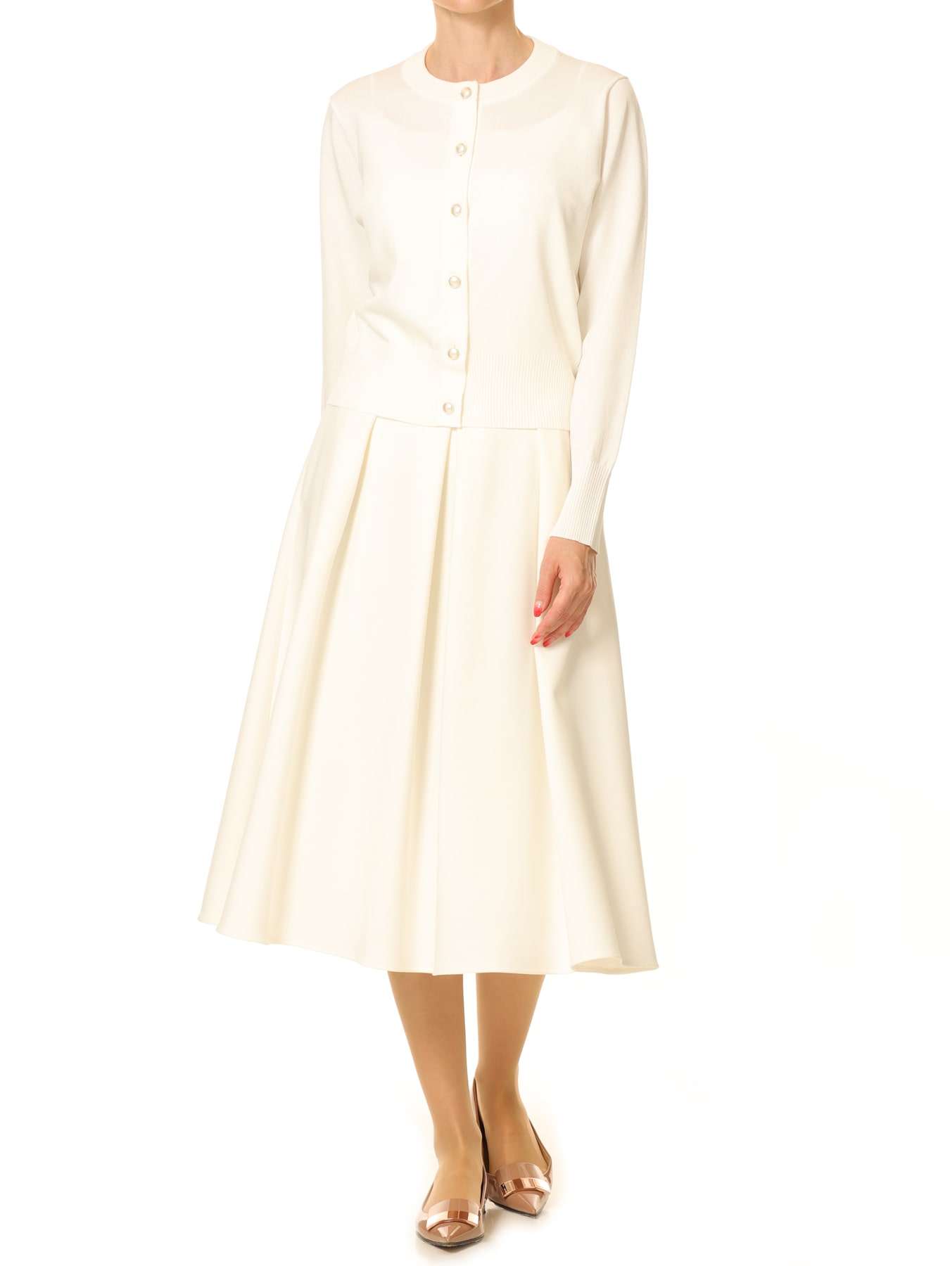 タックデザインフレアスカート: M-PREMIER公式通販｜m-i-d e-shopping