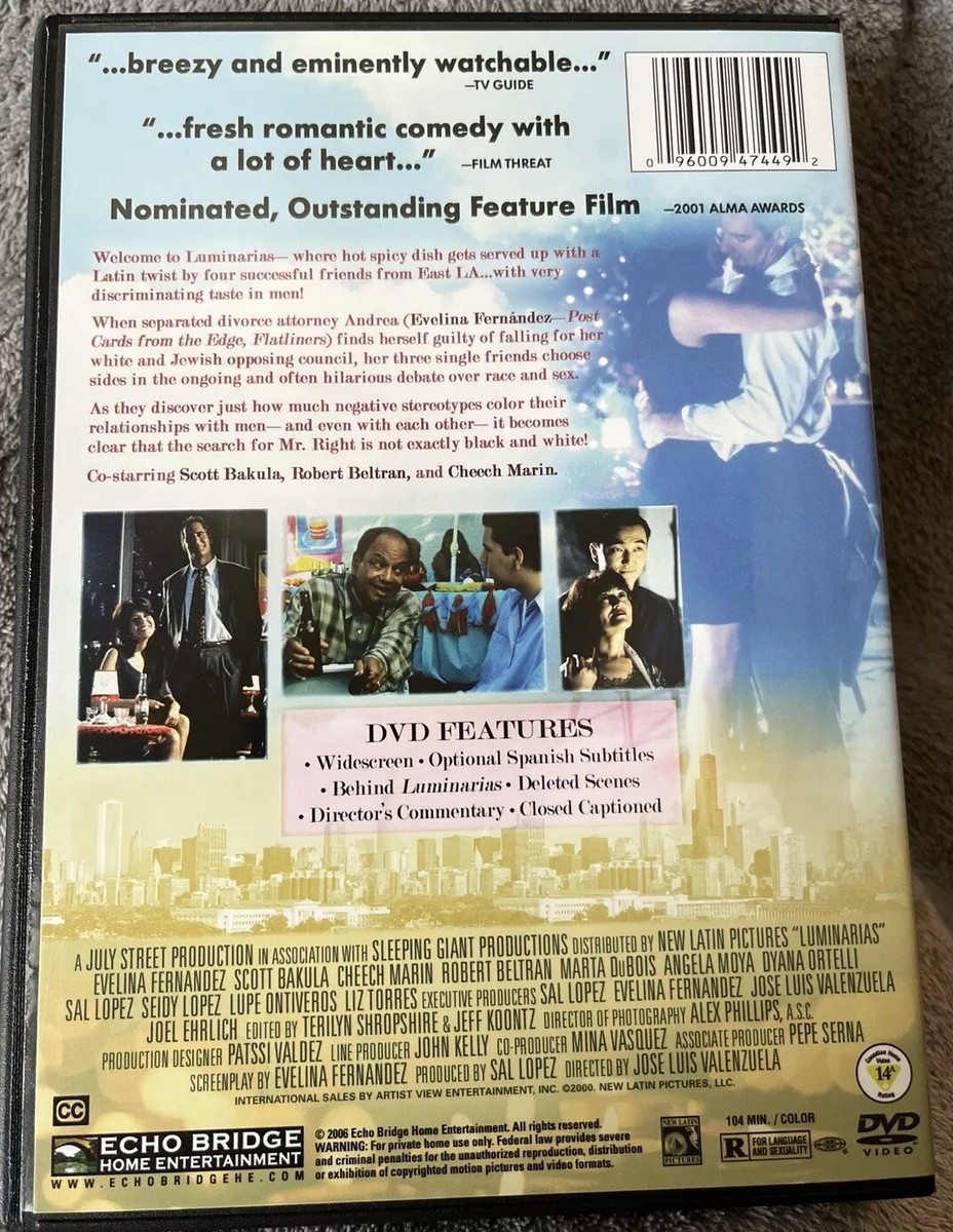 Luminarias DVD. Evelina Fernández, Scott Bakula, Cheech Marin