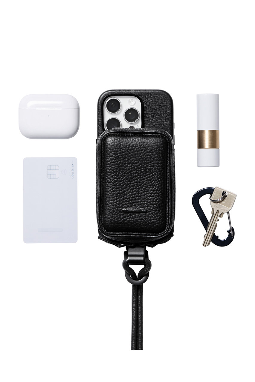 objcts.io(オブジェクツアイオー)｜デタッチャブルストラップ付レザー