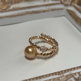 ドクターコパ K18YG ダイヤモンド リング 0.09ct 馬蹄の通販 by 株式