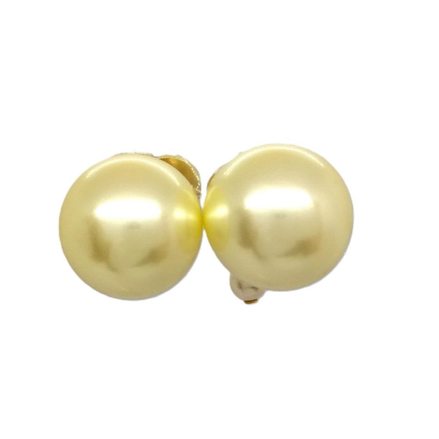 ディオール Dior トライバル ピアス メタル レジンパール