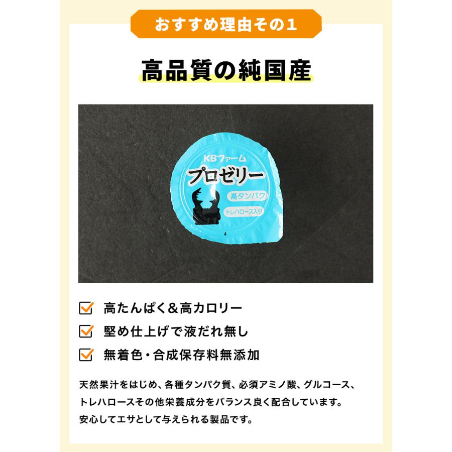 むしや本舗 食いつき抜群 プロゼリー KBファーム社製 純国産 昆虫