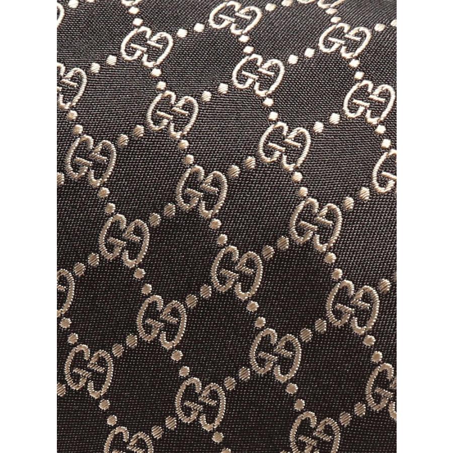 GUCCI（グッチ） ネクタイ シルク100％ GGロゴ BLACK ブランド メンズ