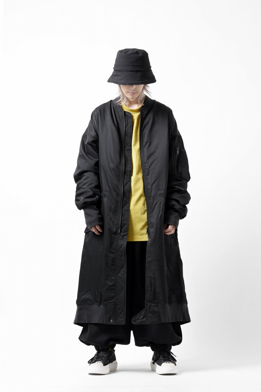 Y-3 Yohji Yamamoto LONG BOMBER PARKA COAT (BLACK)の商品ページ