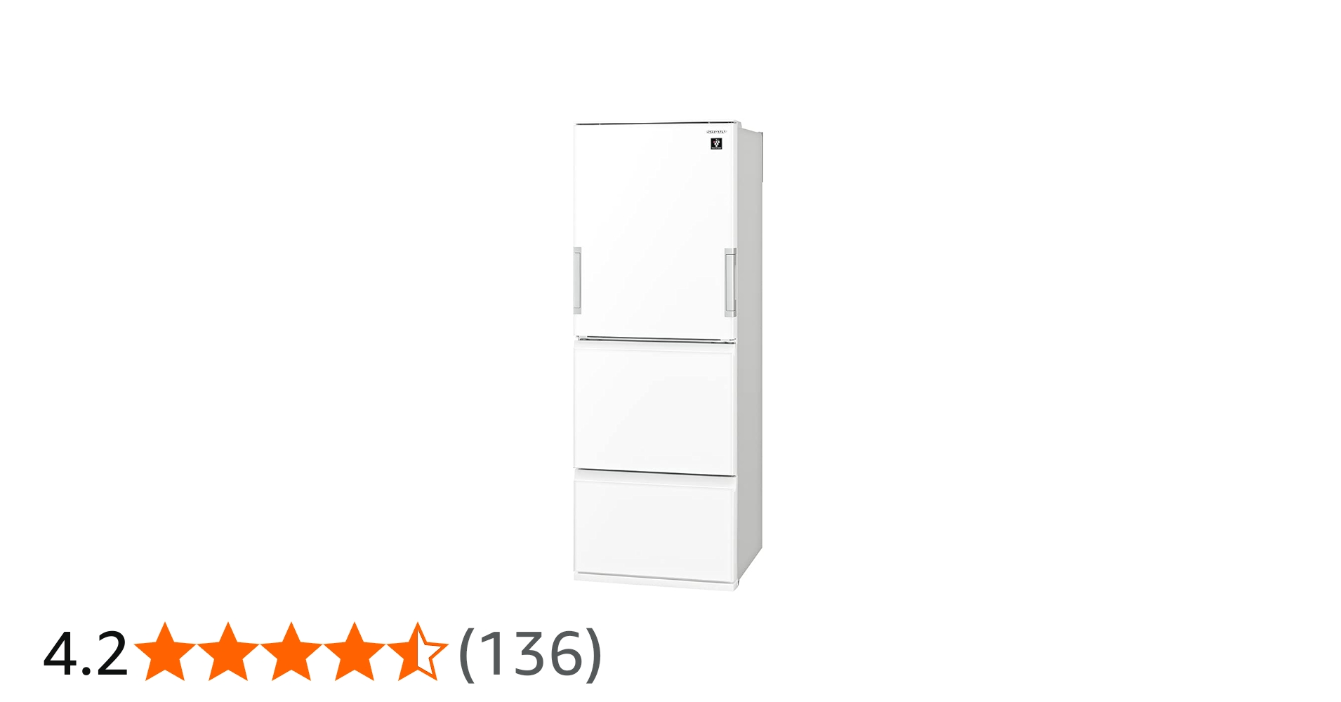 Amazon | シャープ SHARP 冷蔵庫 SJ-GW35H-W プラズマクラスター(幅