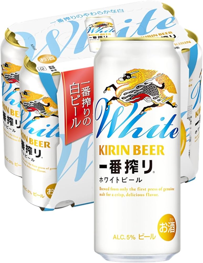 Amazon.co.jp: 一番搾り キリン ビール500ml×6本 ホワイトビール