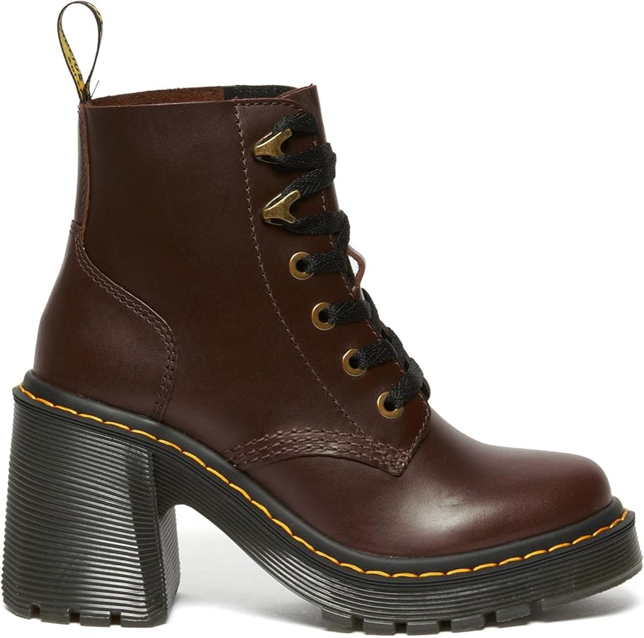Amazon | Dr. Martens ユニ 大人用 Jesy 6 タイブーツ, ダークブラウン