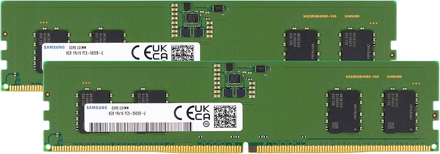 Samsung 16GB (2x8GB) DDR5 5600MHz PC5-44800 CL46 UDIMM 1Rx16