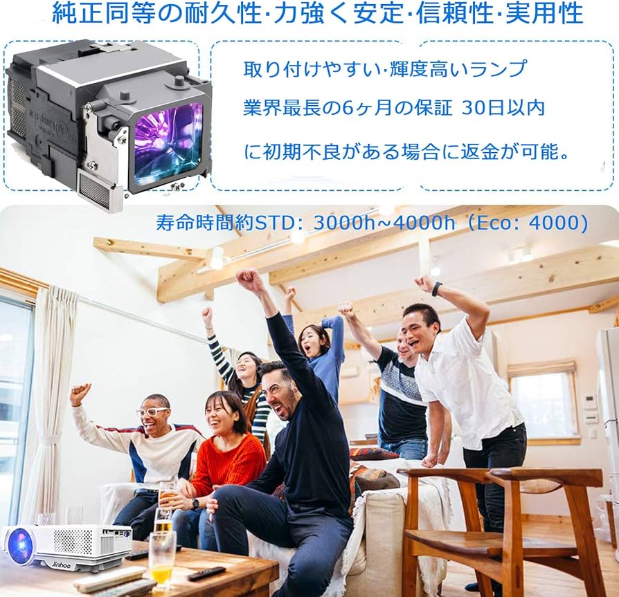Amazon.co.jp: EachLight プロジェクター 交換用ランプ ELPLP94 EPSON
