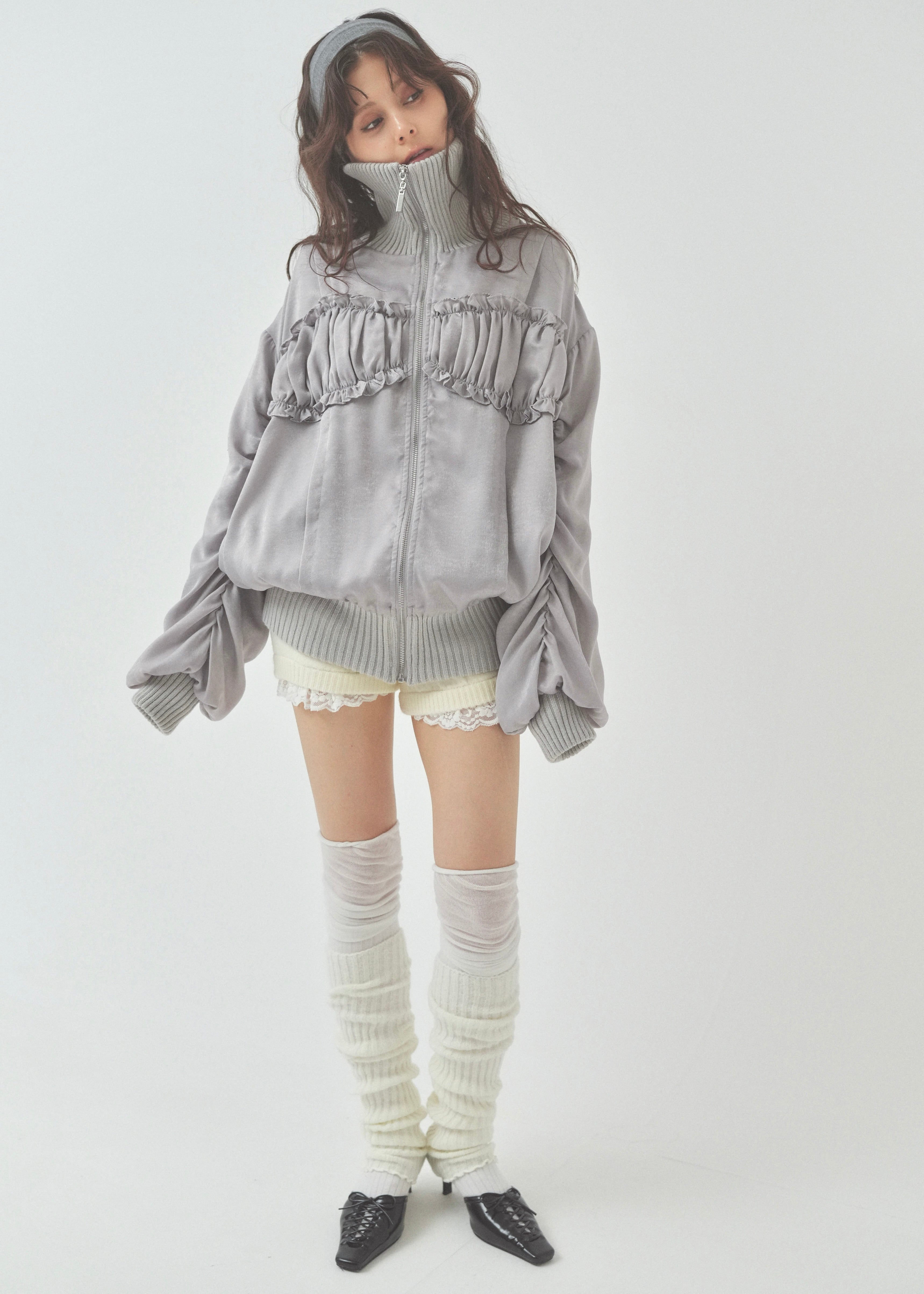 ribbon gather lib blouson｜PELLICULE | ぺリキュール