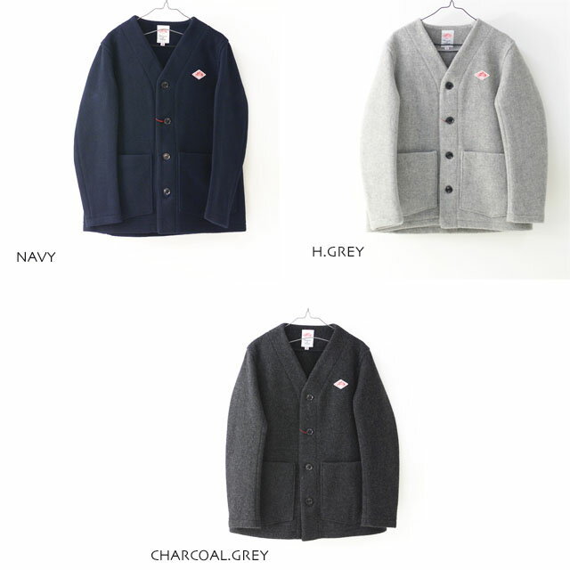 DANTON [ダントン] M/WOOL MOSSER NOCOLLAR JACKET ウールモッサー
