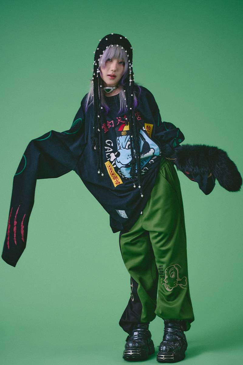 GALFY(ガルフィー) 霊幻犬(キョンシー犬)Tee - BLACK / ロック
