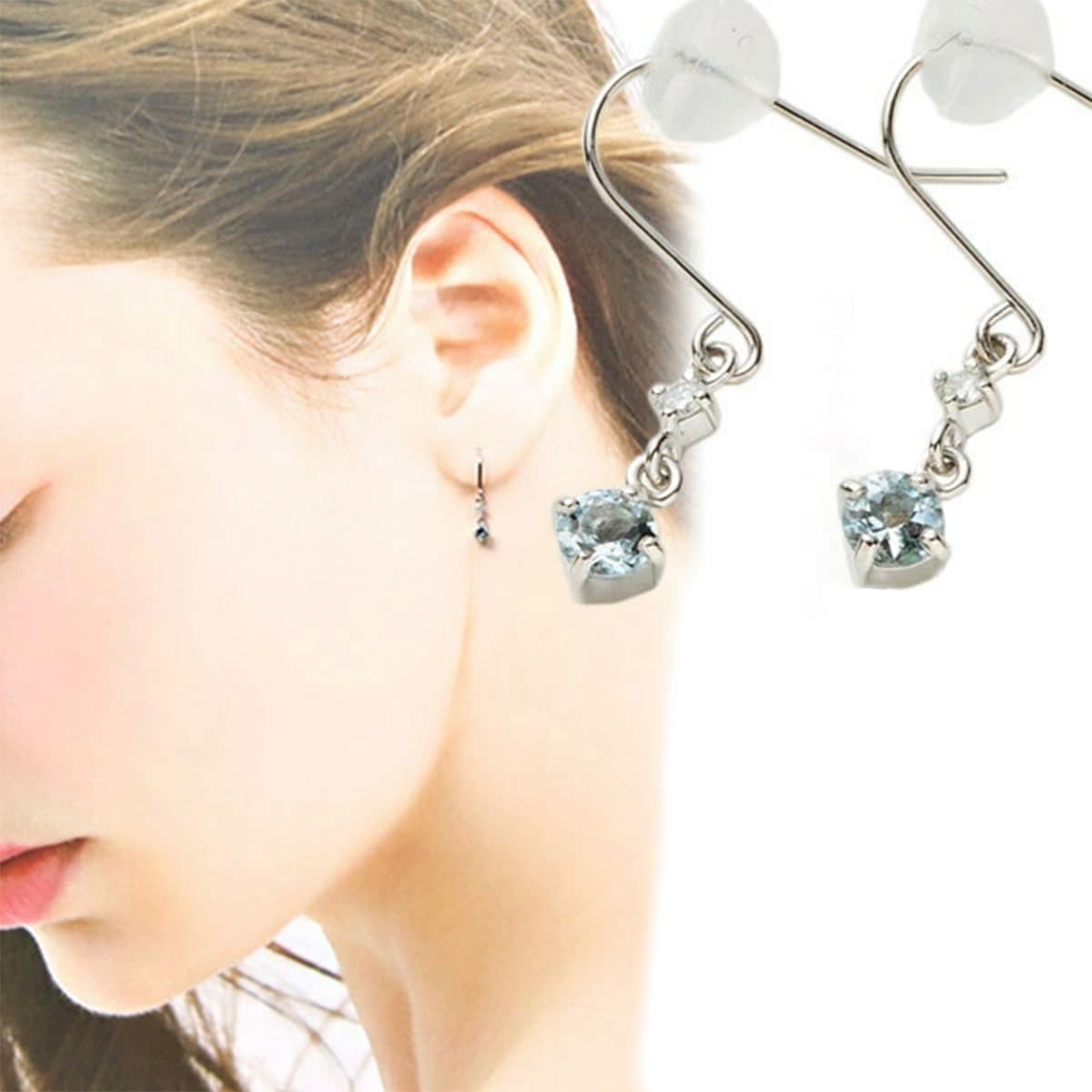 楽天市場】4℃ ヨンドシー ピアス K10ピンクゴールドピアス アクア