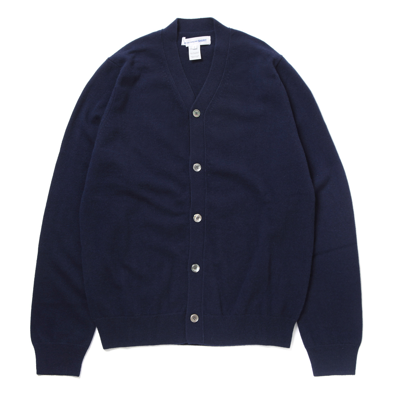 COMME des GARCONS SHIRT | fully fashioned knit cardigan V-neck