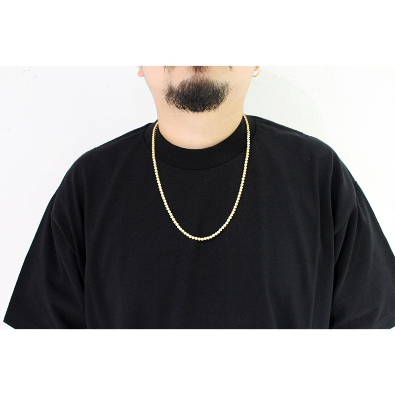 ADVANCE(アドバンス)/ GOLD TENNIS NECKLACE -60cm×0.3cm- | WALKIN