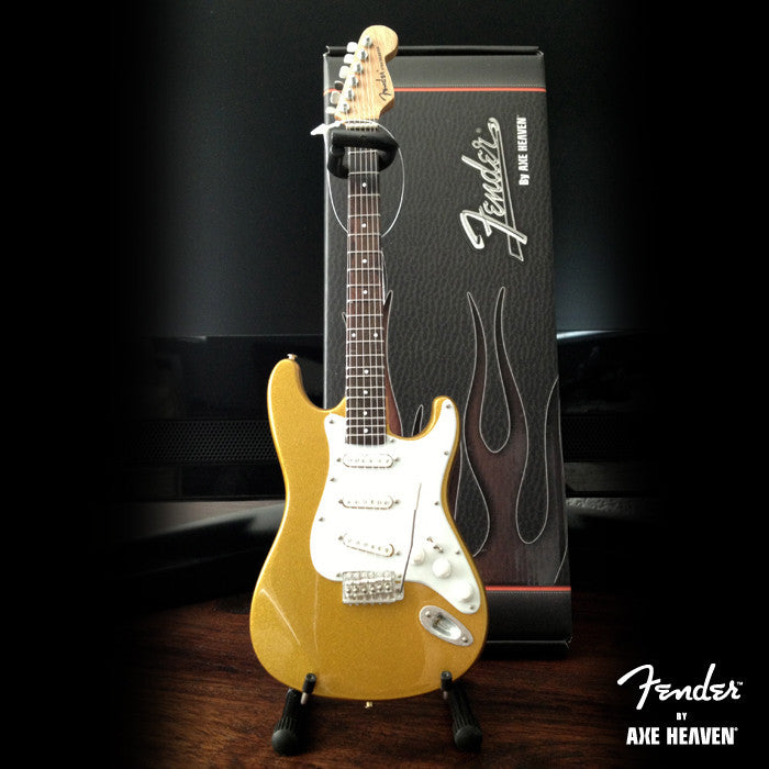 Metallic Gold Fender™ Strat™ - Officially Licensed Miniature