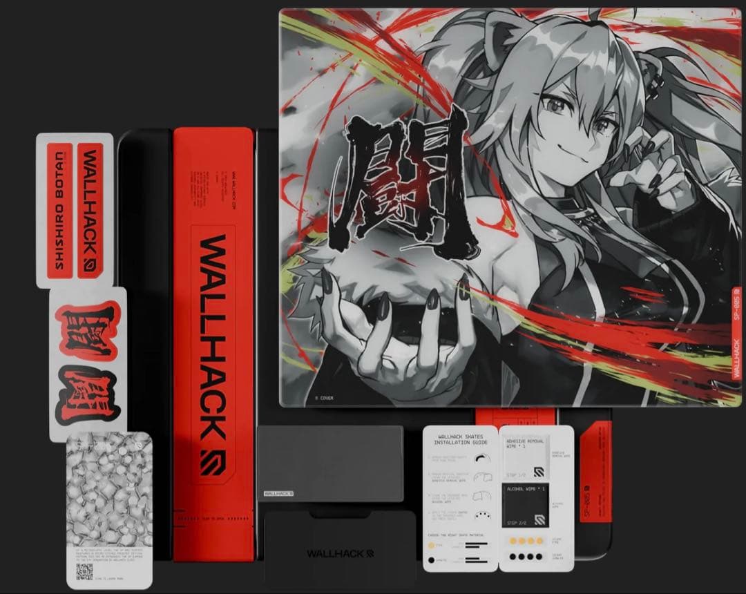 獅白ぼたん ガラスマウスパッド WALLHACK SP-005 - メルカリ