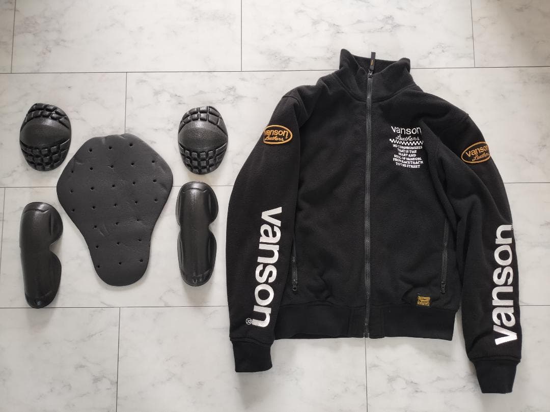 VANSON バンソン　フリース ジャケット タグ　プロテクター付き　XL 楽天市場】VANSON バンソン メンズ ジャケット バイク プロテクター MA