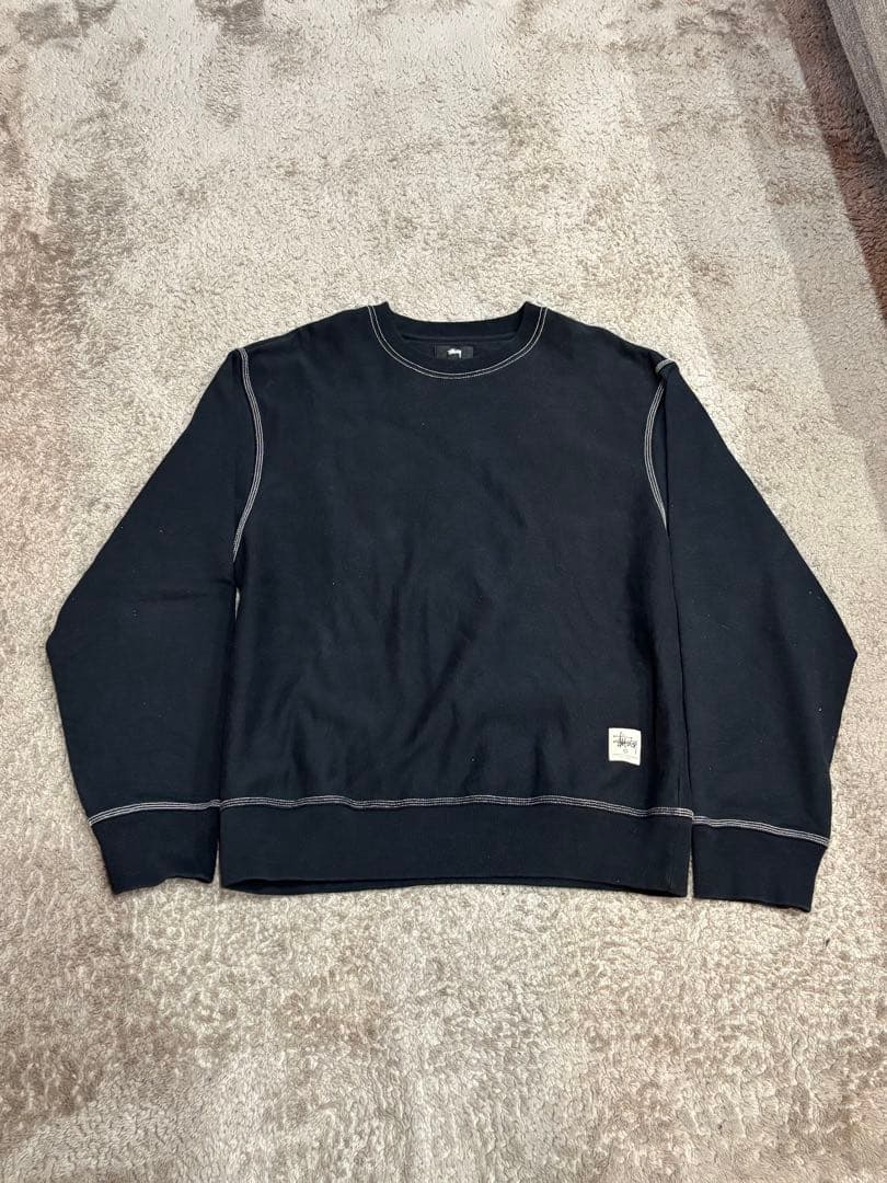 Stussy クルーネックスウェット 黒 楽天市場】Stussy Basic Stussy Crew ステューシー ストックロゴ