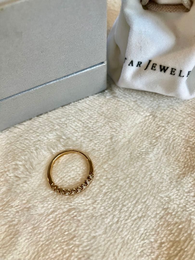 美品　STAR JEWELRY K10ゴールド ピンキーリング SHOOTING STAR PINKIE RING(2JR0525)K10 ピンキーリング｜スター