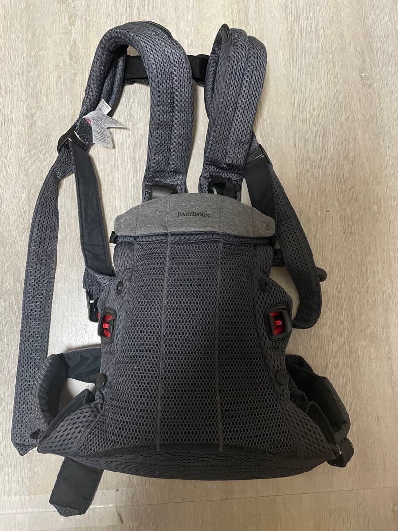 美品BabyBjörn 抱っこ紐 ベビーキャリアHarmony ブラックメッシュ HARMONY（BABYBJORN） 抱っこひも ベビービョルン ハーモニー ベビー