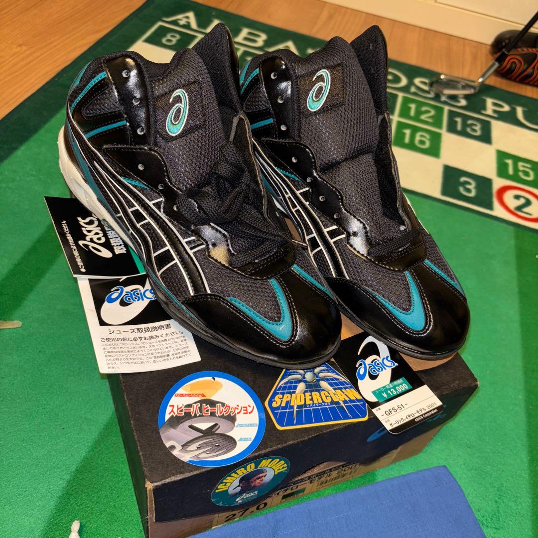 【2001イチローモデル】新品 未使用27.0cm アシックス Yahoo!オークション - イチロー モデル 野球用 スパイク ゲーリック ア