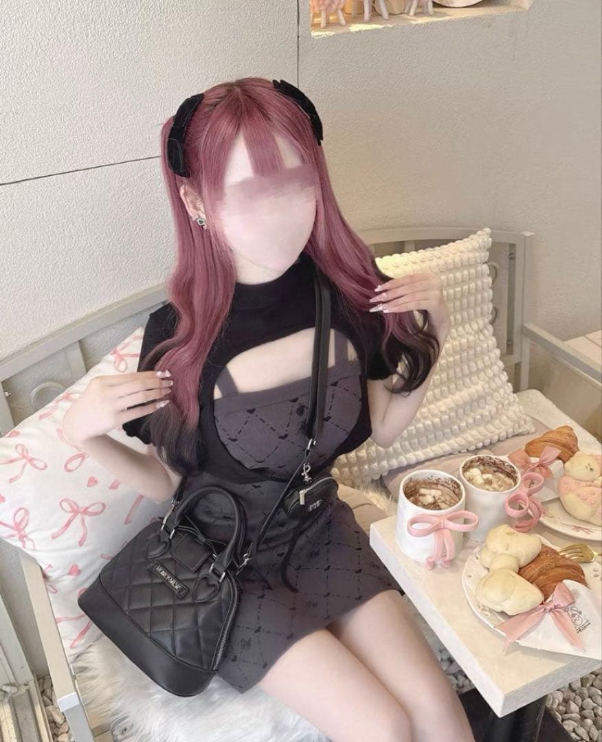 ハニーミュウ HWモノグラムアンサンブルワンピース グレー F はにみゅのお洋服可愛くてお気に入り沢山🎶 ⁡ ⁡ 6/16発売予定🩶 HW