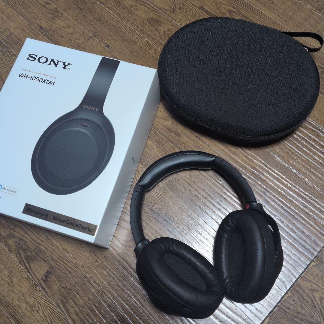 【美品】Sony WH-1000XM4 ワイヤレスヘッドフォン 純白が映える！ ソニーのノイキャンヘッドホン「WH-1000XM4」に限定