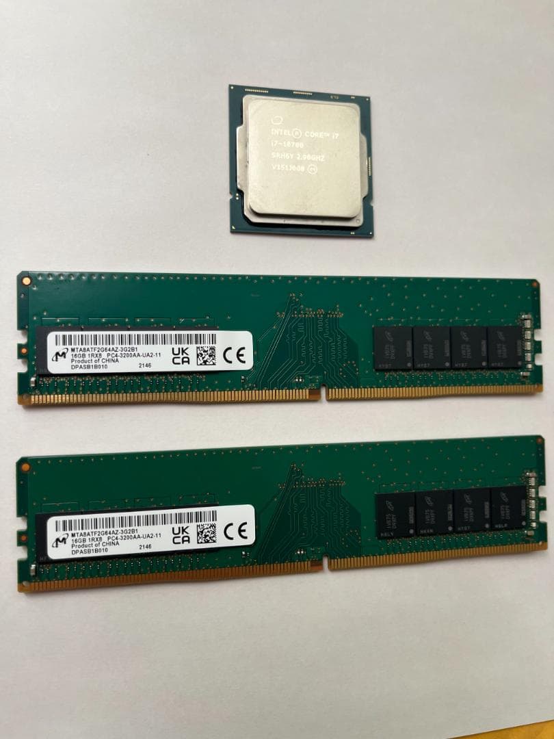 Intel Core i7-10700 DDR4-320016GB×2セット販売 Amazon.com: Intel Core i7-10700 Desktop Processor 8 Cores up to