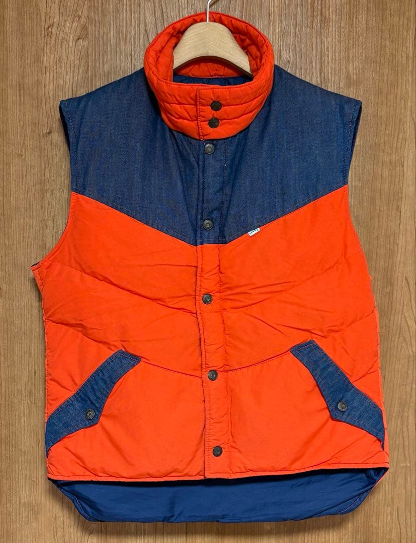 d*郎様 私物 キムタク着 SKI Levi's デニム ヨーク ベスト 木村拓哉着用 70s 80s LEVI'S リーバイス コーデュロイ 切替 中綿入り