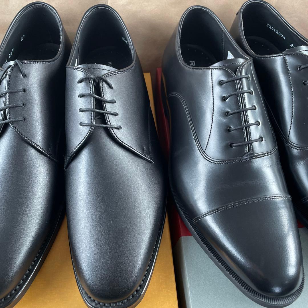 リーガル　V267 232S ブラック　27CM 2足セット REGAL（リーガル） 公式 REGAL 27EL ダブルモンク ブラック ビジネス