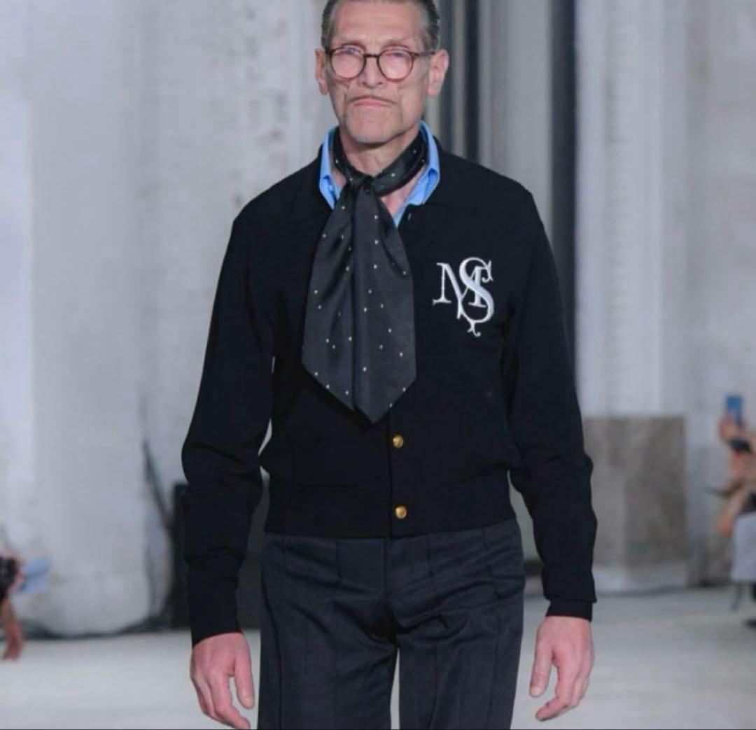 トップス MASU 25SS M.S. CREST CARDIGAN 46 BLACK MASU(エムエーエスユー)のM.S. CREST CARDIGAN BLACKの通販｜PALETTE